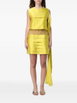 lace-panelled tiered mini dress by FERRAGAMO lace-panelled tiered mini dress by FERRAGAMO