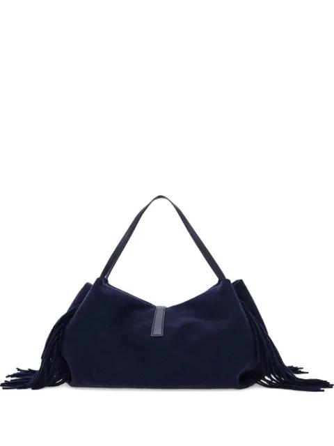 large fringe-embellishments tote bag by FERRAGAMO