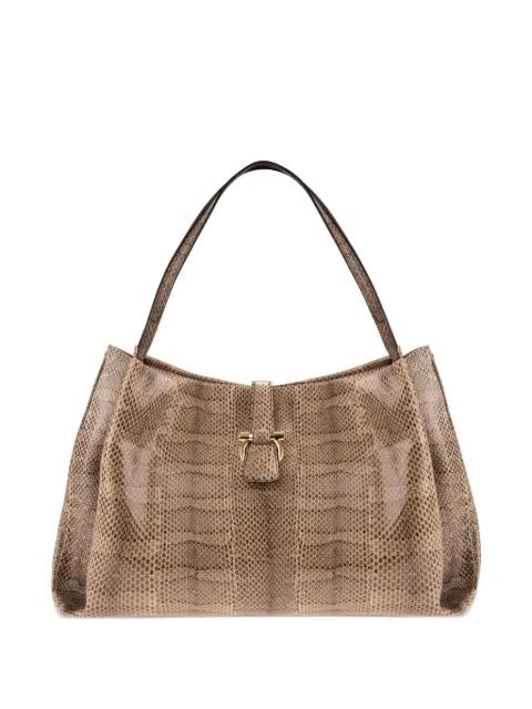 large snakeskin tote bag by FERRAGAMO