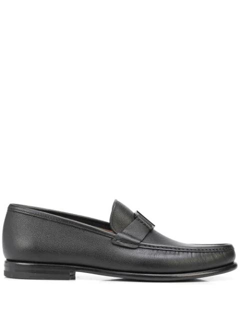 logo-engraved leather loafers by FERRAGAMO