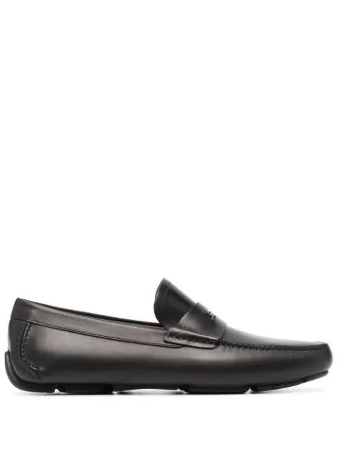 logo plaque driver shoes by FERRAGAMO