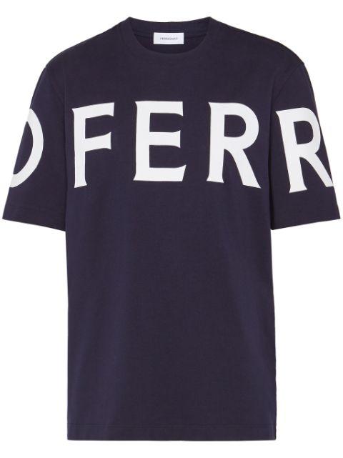 logo-print cotton T-shirt by FERRAGAMO