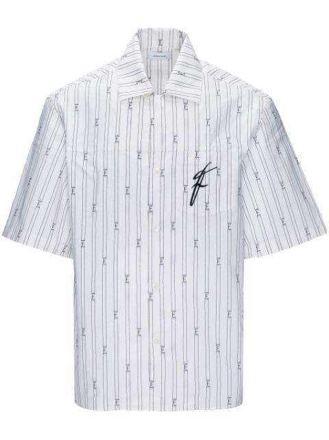 logo-print short-sleeve shirt by FERRAGAMO