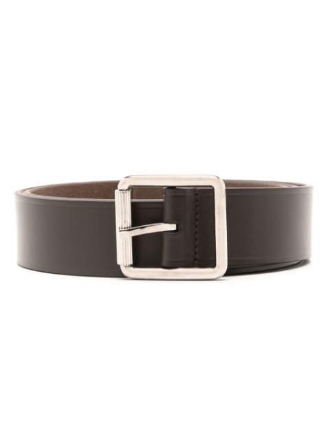 logo-stamp leather belt by FERRAGAMO