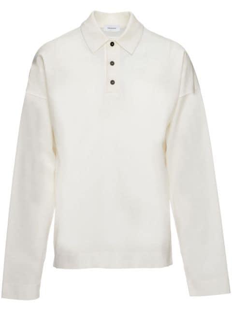 long-sleeve cotton polo shirt by FERRAGAMO