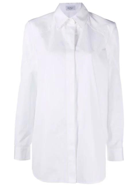 long-sleeve cotton shirt by FERRAGAMO
