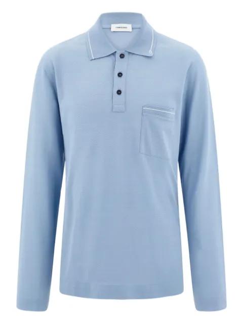 long-sleeve pocket polo shirt by FERRAGAMO