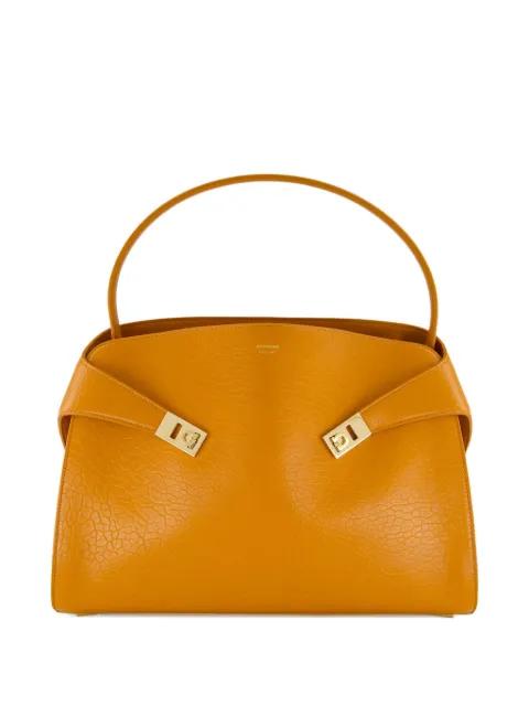 medium Hug maxi-grain leather shoulder bag by FERRAGAMO