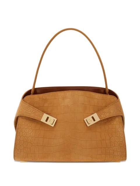 medium Hug suede shoulder bag by FERRAGAMO