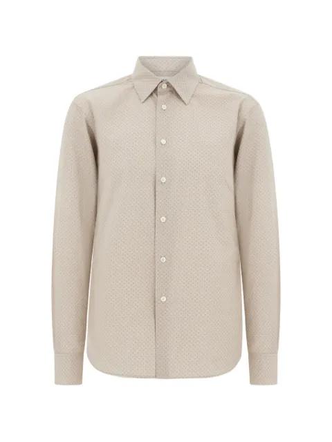micro-patterned shirt by FERRAGAMO