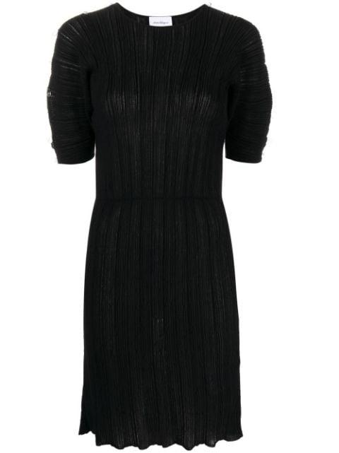 micro-pleated midi dress by FERRAGAMO