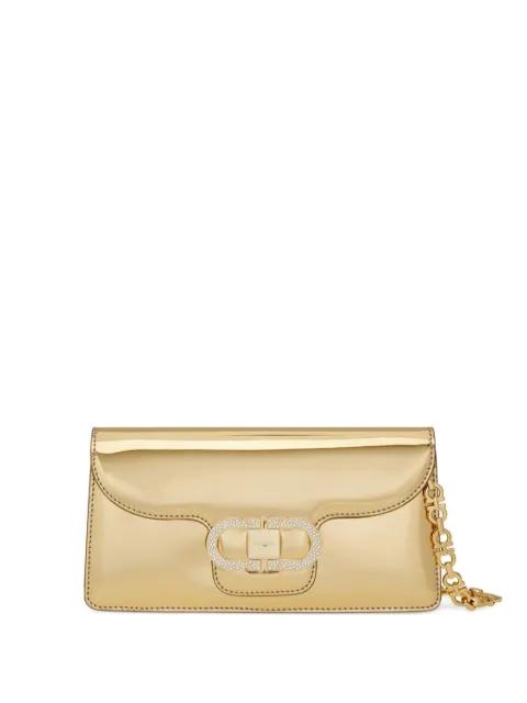 mini Double Gancini chain clutch bag by FERRAGAMO