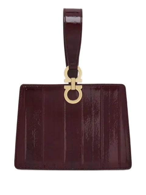 mini Gancini-embellished clutch bag by FERRAGAMO