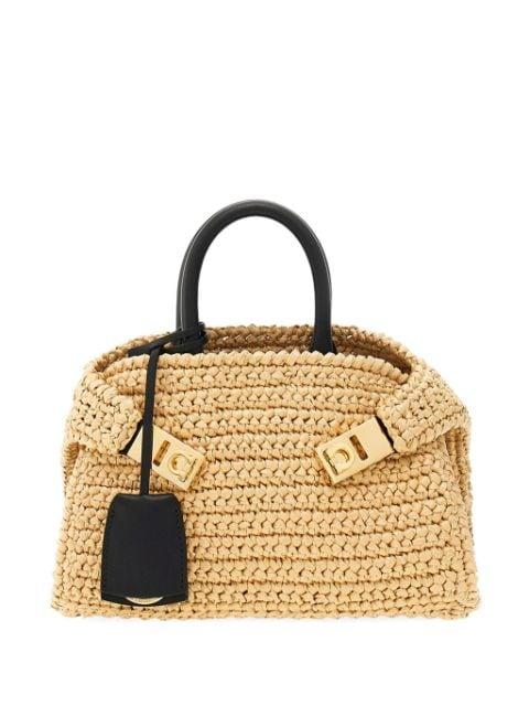 mini Hug woven tote bag by FERRAGAMO