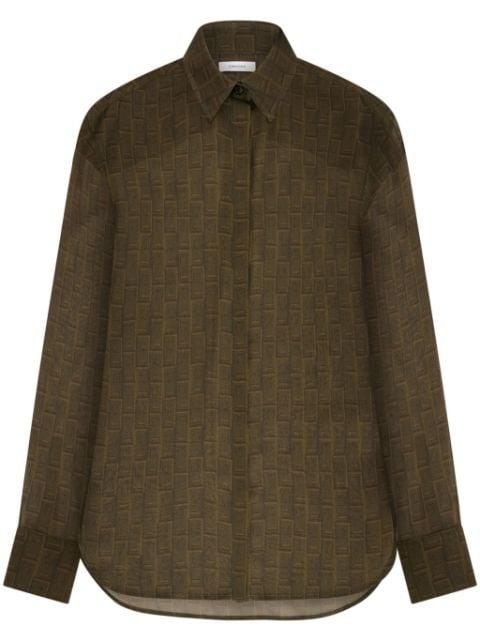 monogram silk shirt by FERRAGAMO