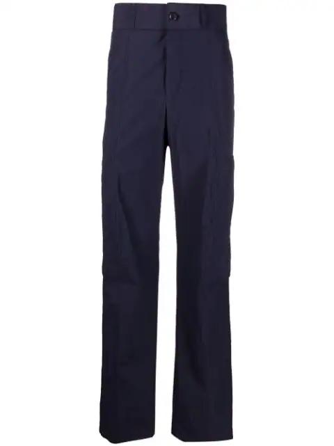 multi-pocket seersucker trousers by FERRAGAMO