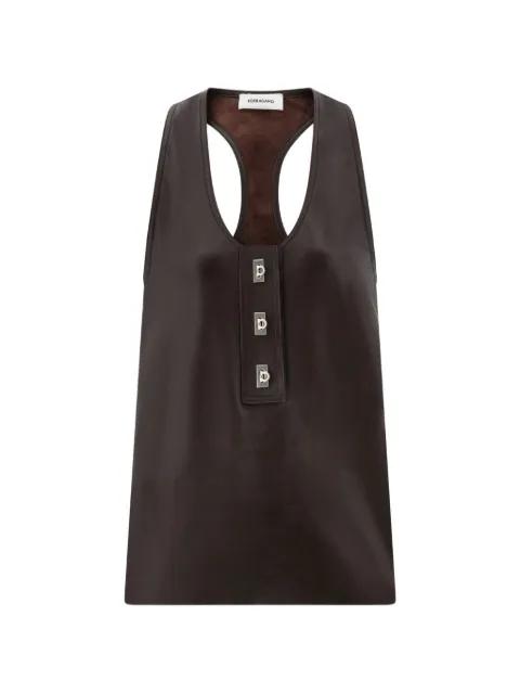 nappa racer back vest by FERRAGAMO