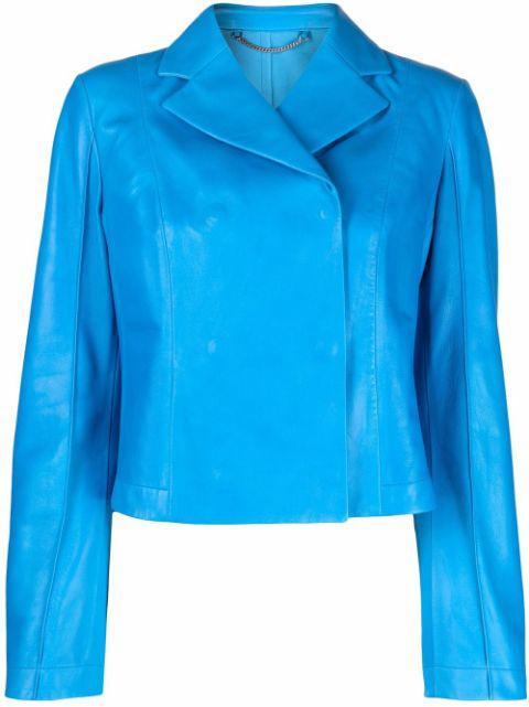 notched-lapel long-sleeve jacket by FERRAGAMO