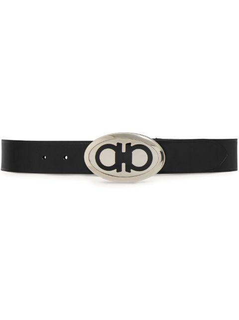 oval-shaped Gancini-buckle belt by FERRAGAMO