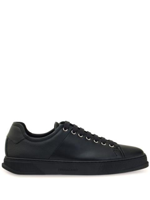 panelled leather sneakers by FERRAGAMO
