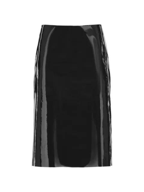 patent-leather pencil skirt by FERRAGAMO