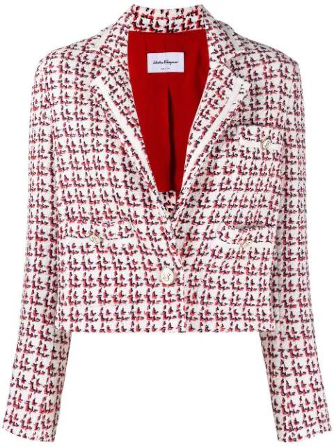 patterned boxy jacket by FERRAGAMO