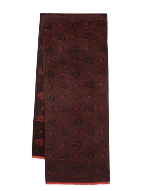 patterned-jacquard silk scarf by FERRAGAMO
