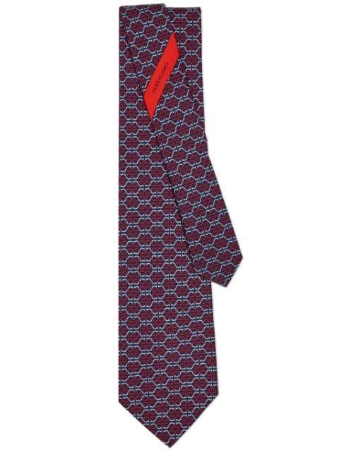 patterned tie by FERRAGAMO