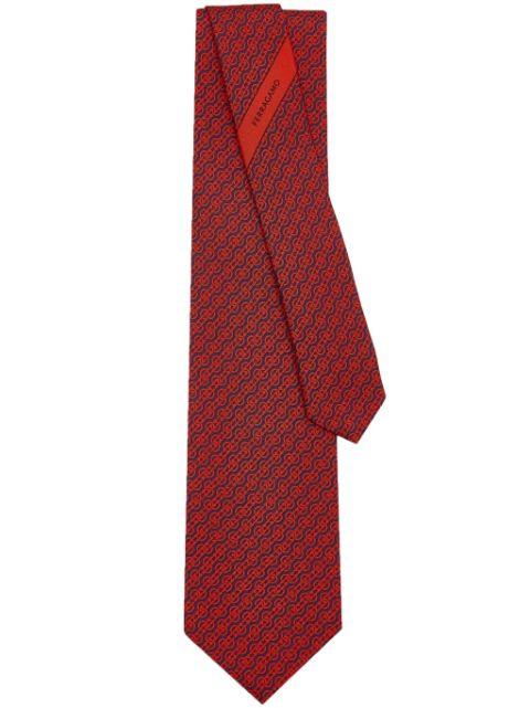 patterned tie by FERRAGAMO