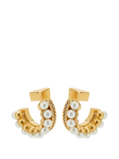 pearl-embellished earrings by FERRAGAMO