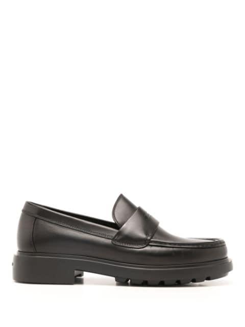 penny-slot leather loafers by FERRAGAMO