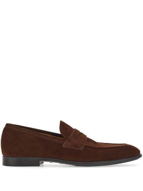penny-slot leather loafers by FERRAGAMO