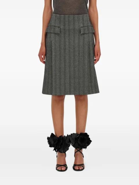 pinstripe flap-pocket mini skirt by FERRAGAMO