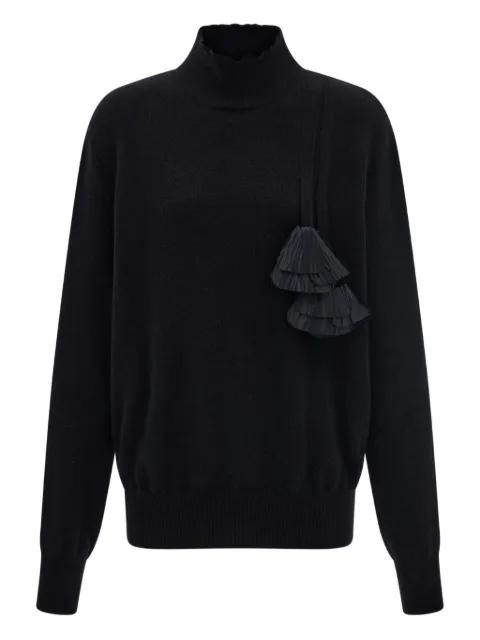 pleated-tassel sweater by FERRAGAMO