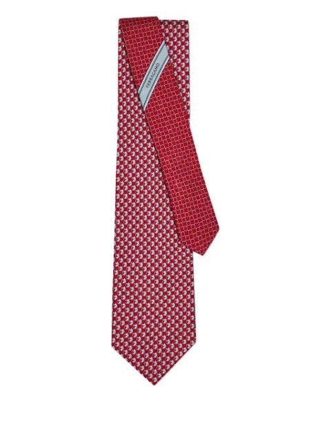 print silk tie by FERRAGAMO