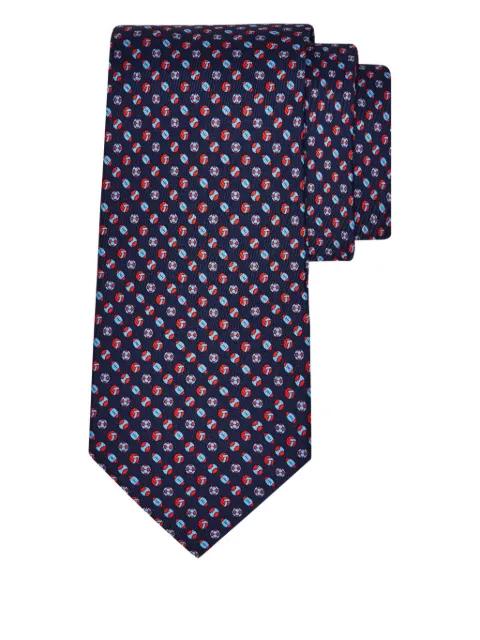 print silk tie by FERRAGAMO