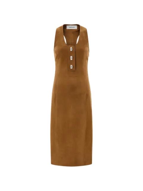 racer back dress with Hug buckle detail by FERRAGAMO