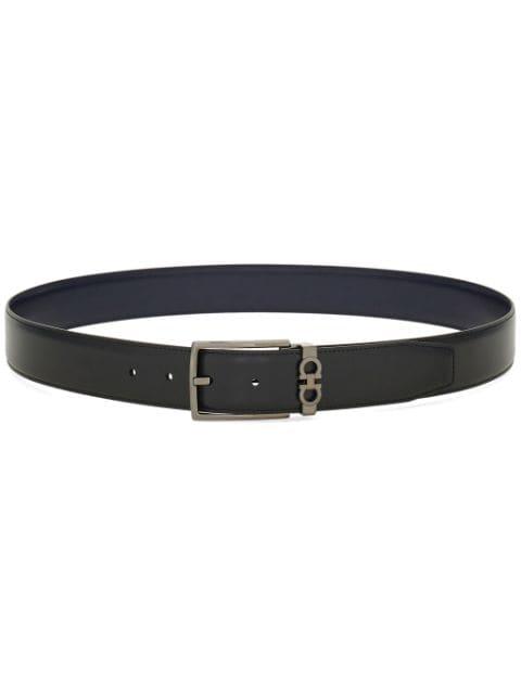 reversible Gancini leather belt by FERRAGAMO