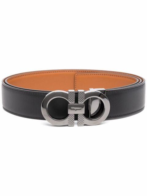 reversible Gancini-logo belt by FERRAGAMO
