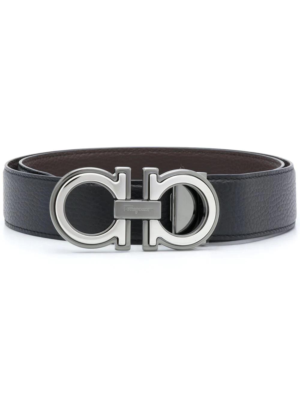 reversible Gancio buckle belt by FERRAGAMO