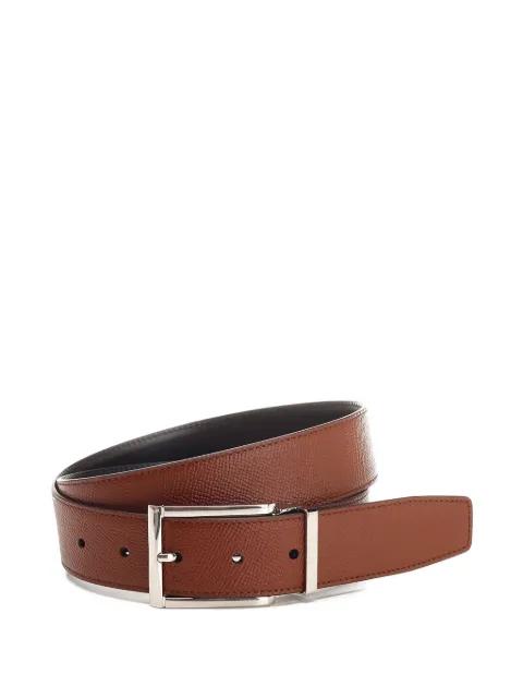 reversible grained-leather belt by FERRAGAMO