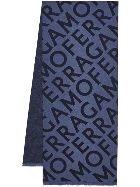 reversible logo scarf by FERRAGAMO