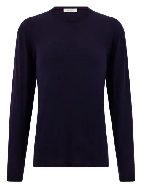 ribbed crewneck sweater by FERRAGAMO
