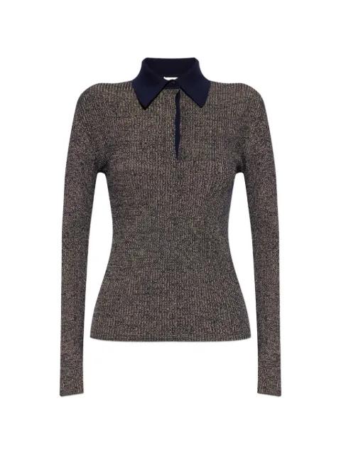 ribbed-knit polo shirt by FERRAGAMO