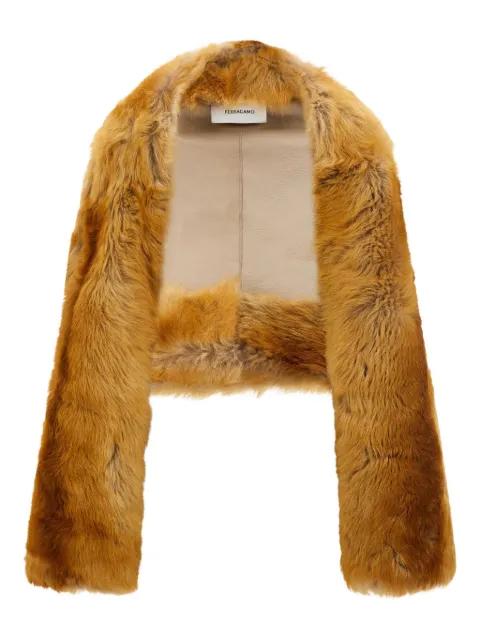 shearling bolero jacket by FERRAGAMO
