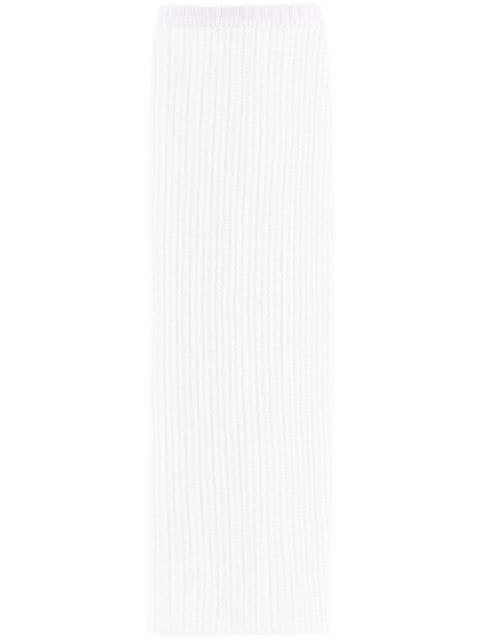 side-slit knit skirt by FERRAGAMO