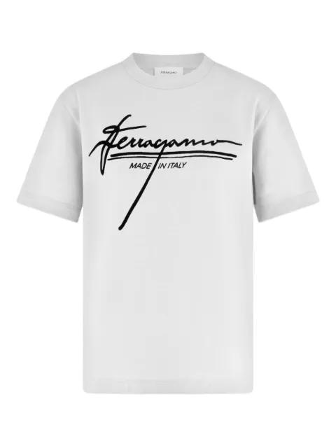 signature-detail T-shirt by FERRAGAMO
