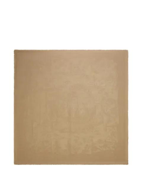 silk jacquard shawl by FERRAGAMO