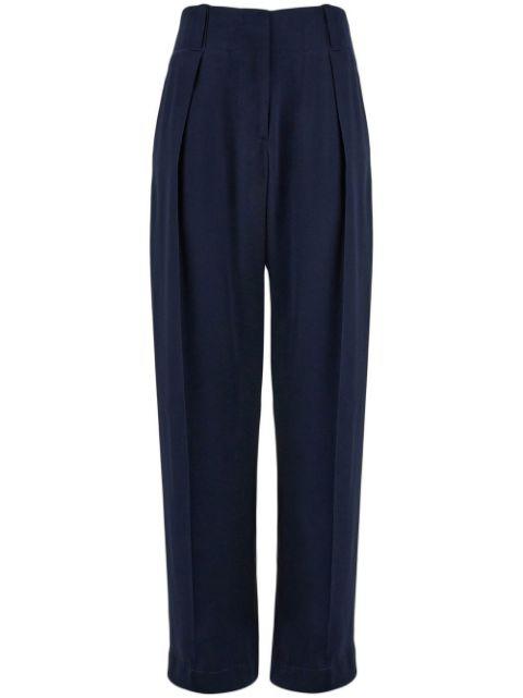 silk wide-leg trousers by FERRAGAMO