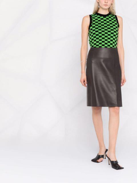 slim leather midi skirt by FERRAGAMO